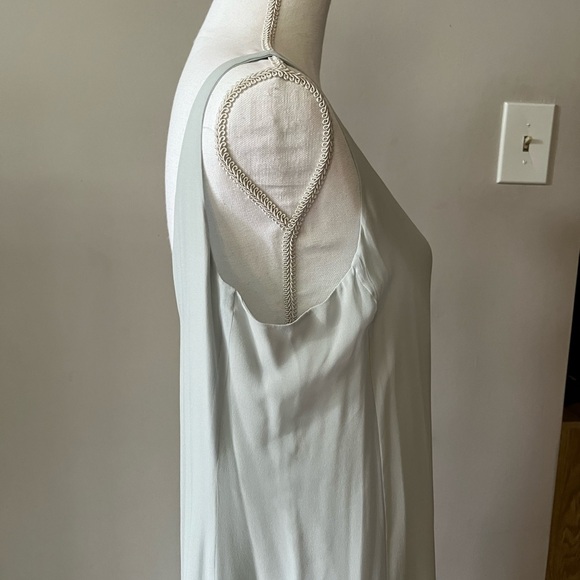 Eileen Fisher light blue 100%silk maxi tank dress size medium - Picture 4 of 10